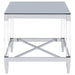 Lindley - Square Tempered Mirror Acrylic Table – End Tables by Coaster Fine Furniture at Furniture Wholesale Plus , Nashville furniture store