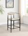 Tina - Metal Counter Height Bar Stool With Upholstered Back And Seat (Set of 2) - Premium Stool Sets from Coaster Fine Furniture - Just $419! Shop now at Furniture Wholesale Plus  We are the best furniture store in Nashville, Hendersonville, Goodlettsville, Madison, Antioch, Mount Juliet, Lebanon, Gallatin, Springfield, Murfreesboro, Franklin, Brentwood