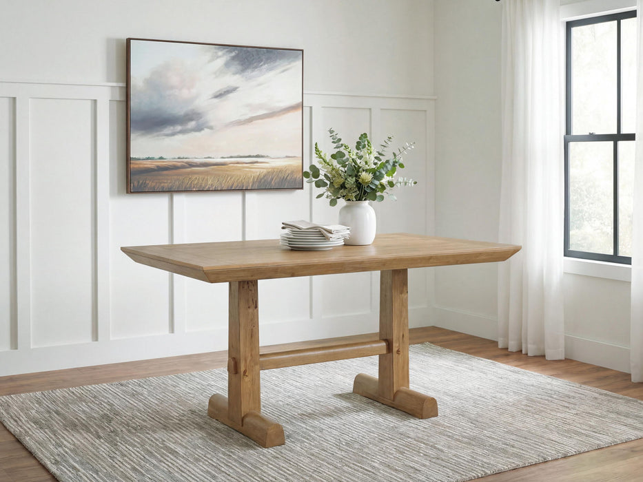 Ridgester - Rectangular Dining Room Counter Table - Light Brown – Counter Tables by Benchcraft® at Furniture Wholesale Plus , Nashville furniture store