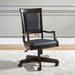 Brayton Manor - Jr Executive Desk Chair - Cognac – Swivel Chairs by Liberty Furniture at Furniture Wholesale Plus , Nashville furniture store