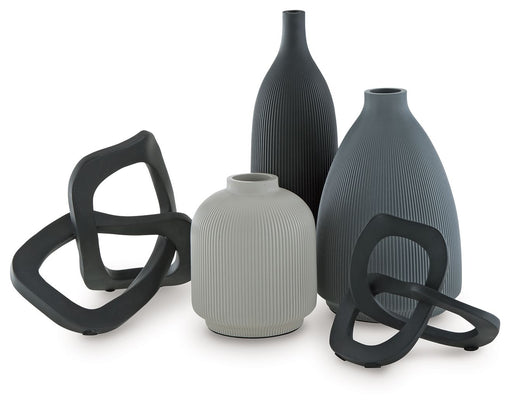 Leithick - Black / Tan / Gray - Accessory Set (Set of 5) - Premium Table Accessory Sets from Signature Design by Ashley® - Just $108! Shop now at Furniture Wholesale Plus  We are the best furniture store in Nashville, Hendersonville, Goodlettsville, Madison, Antioch, Mount Juliet, Lebanon, Gallatin, Springfield, Murfreesboro, Franklin, Brentwood