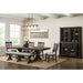 Montrose - Fabric Dining Bench - Espresso / Light Gray – Dining Benches by Elements International at Furniture Wholesale Plus , Nashville furniture store
