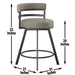 Gene - Swivel Bar Stool - Premium Bar Height (28"-30") from Steve Silver Furniture - Just $179! Shop now at Furniture Wholesale Plus  We are the best furniture store in Nashville, Hendersonville, Goodlettsville, Madison, Antioch, Mount Juliet, Lebanon, Gallatin, Springfield, Murfreesboro, Franklin, Brentwood