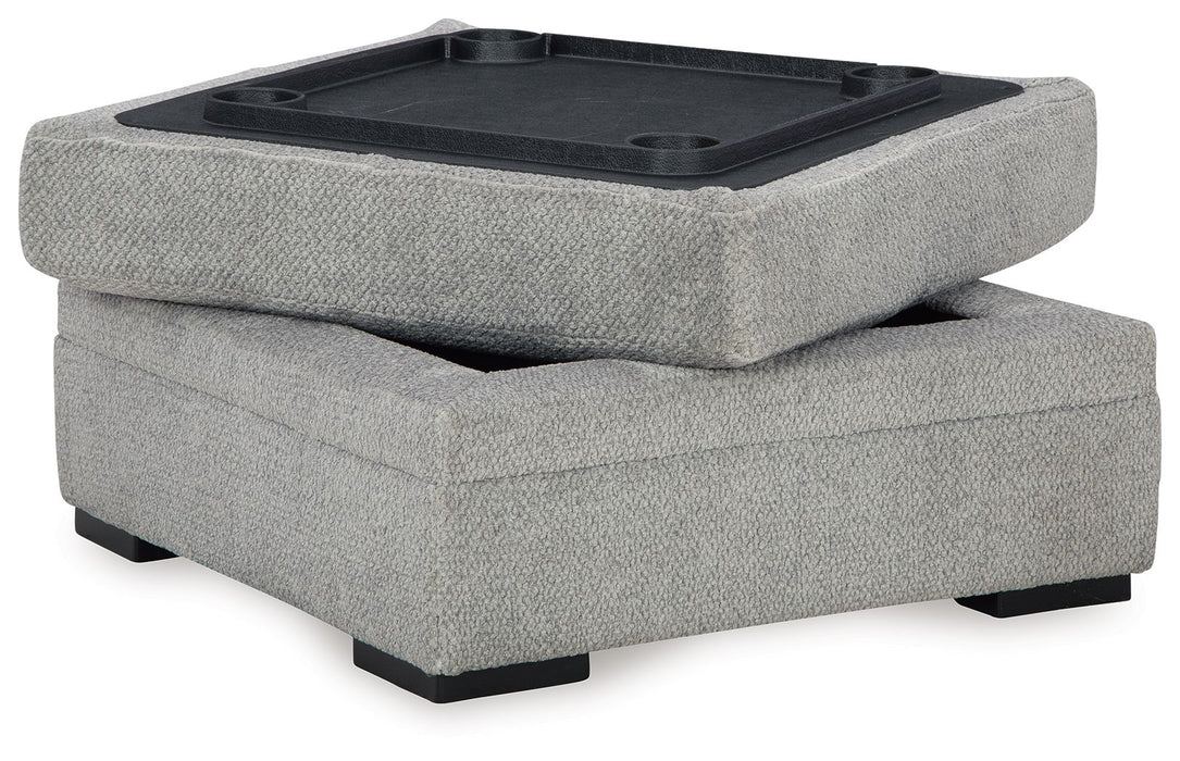 Casselbury - Ottoman With Storage - Cement – Storage Ottomans by Signature Design by Ashley® at Furniture Wholesale Plus , Nashville furniture store