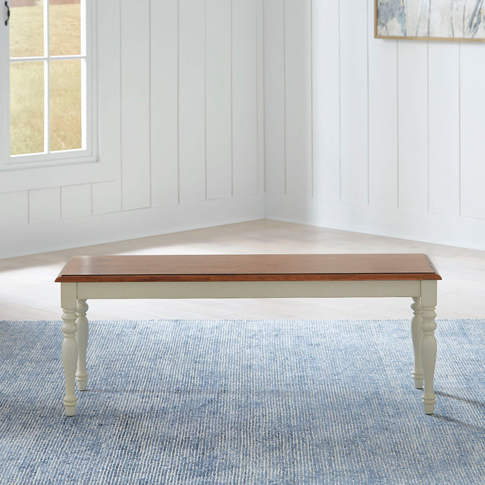 Ocean Isle - Bench - White – Dining Benches by Liberty Furniture at Furniture Wholesale Plus , Nashville furniture store