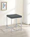 Afshan - Upholstered Square Padded Vanity Stool - Chrome - Premium Vanity Stools from CoasterEssence - Just $89! Shop now at Furniture Wholesale Plus  We are the best furniture store in Nashville, Hendersonville, Goodlettsville, Madison, Antioch, Mount Juliet, Lebanon, Gallatin, Springfield, Murfreesboro, Franklin, Brentwood