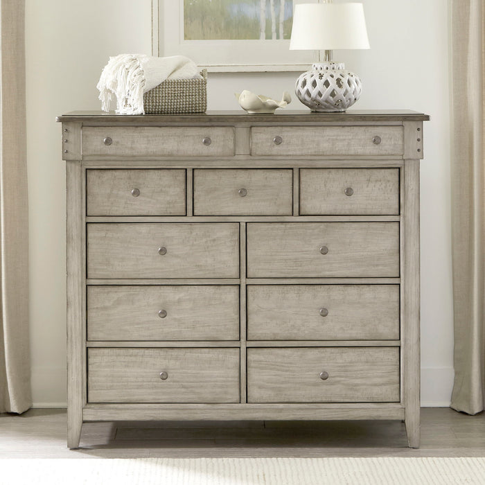 Ivy Hollow - 11 Drawer Chesser - Weathered Linen / Dusty Taupe – Dressers by Liberty Furniture at Furniture Wholesale Plus , Nashville furniture store