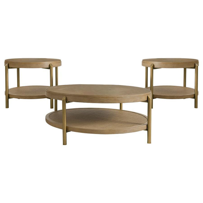 Arini - Round Coffee And End Table Set – Table Sets by Coaster Fine Furniture at Furniture Wholesale Plus , Nashville furniture store