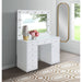 Amia - Complete Vanity With Lightbulbs - Glossy White – Vanity Desks by Elements International at Furniture Wholesale Plus , Nashville furniture store