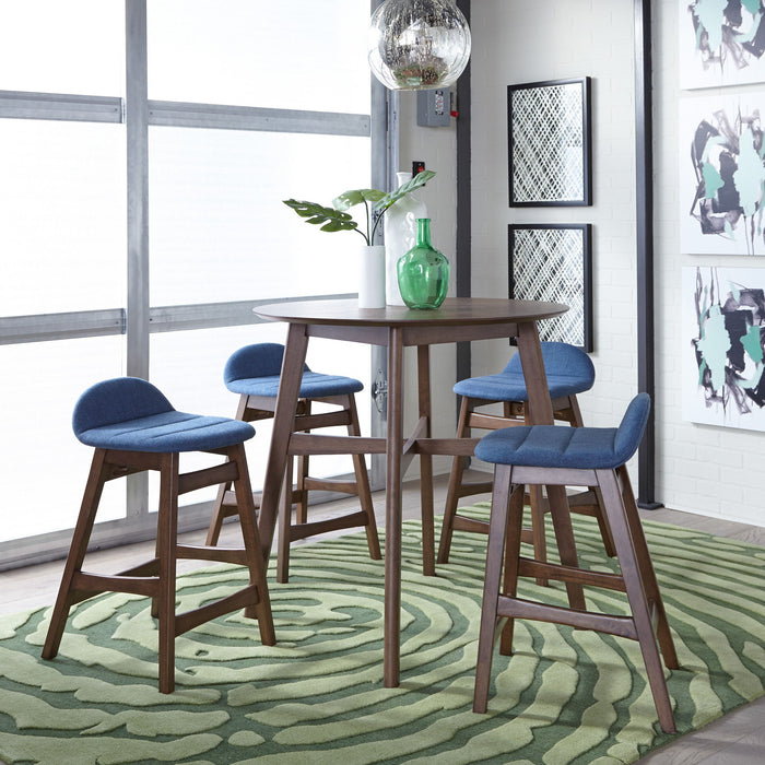Space Savers - 5 Piece Gathering Table Set - Walnut – 5 Piece Dining Room Sets by Liberty Furniture at Furniture Wholesale Plus , Nashville furniture store