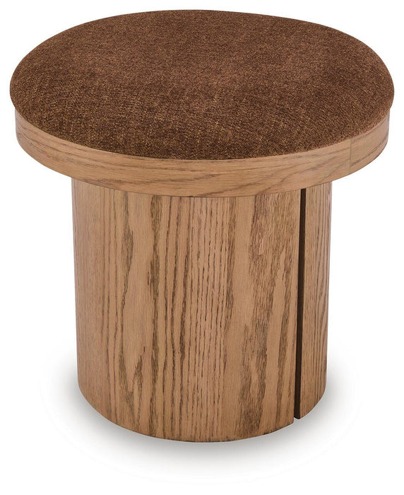 Lewisen - Accent Ottoman - Clay – Accent Ottomans by Signature Design by Ashley® at Furniture Wholesale Plus , Nashville furniture store