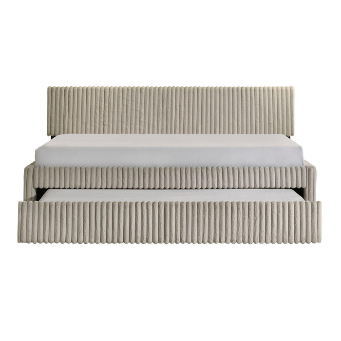 Arden - Twin Daybed With Trundle - Corduroy Beige – Daybeds by Elements International at Furniture Wholesale Plus , Nashville furniture store