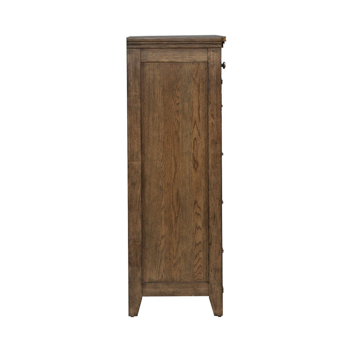 Carolina Park - 5 Drawer Chest - Amber Brown – Accent Chests by Liberty Furniture at Furniture Wholesale Plus , Nashville furniture store
