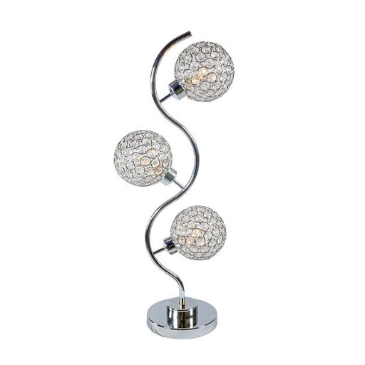Crystal Globe - Table Lamp - Chrome - Premium Table Lamps from Crown Mark - Just $119! Shop now at Furniture Wholesale Plus  We are the best furniture store in Nashville, Hendersonville, Goodlettsville, Madison, Antioch, Mount Juliet, Lebanon, Gallatin, Springfield, Murfreesboro, Franklin, Brentwood