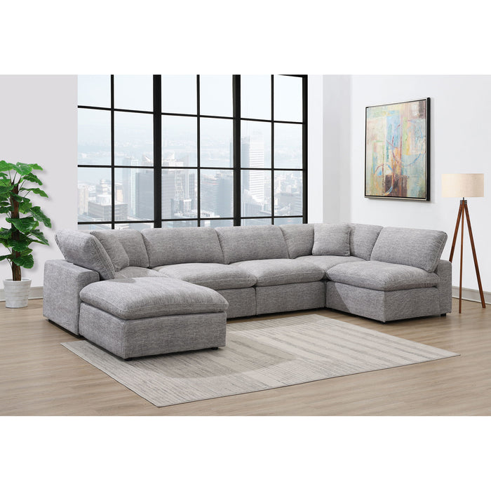 Cloud 9 - Ottoman - Zaftag Dove – Upholstered Ottomans by Elements International at Furniture Wholesale Plus , Nashville furniture store