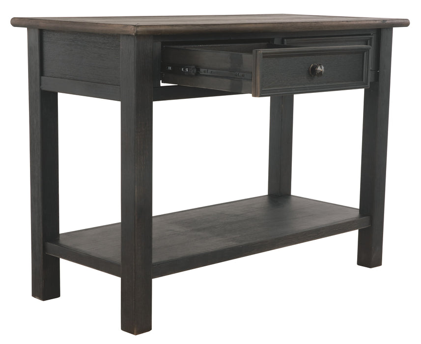 Tyler Creek - Sofa Table - Grayish Brown / Black – Sofa Tables by Signature Design by Ashley® at Furniture Wholesale Plus , Nashville furniture store