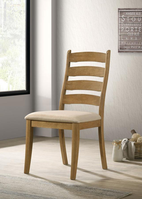 Danvers - Wood Dining Side Chair (Set of 2) - Brown Oak – Chair Sets by Coaster Fine Furniture at Furniture Wholesale Plus , Nashville furniture store