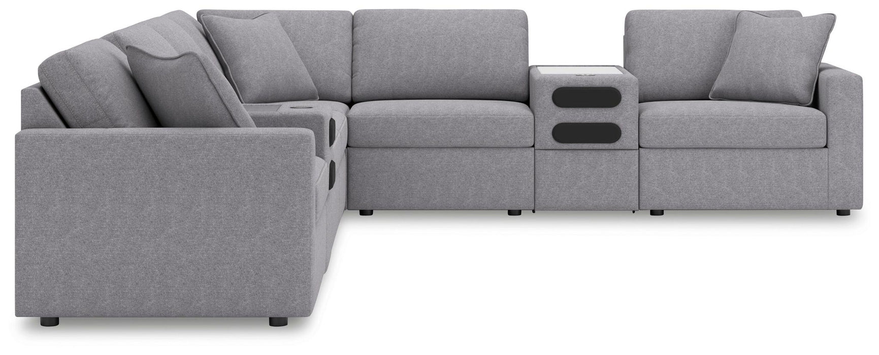 Modmax - Sectional - Granite – Stationary Sectionals by Signature Design by Ashley® at Furniture Wholesale Plus , Nashville furniture store