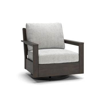 Mesa Valley - Swivel Lounge With Cushion - Light Gray / Dark Brown – Swivel Chairs by Signature Design by Ashley® at Furniture Wholesale Plus , Nashville furniture store
