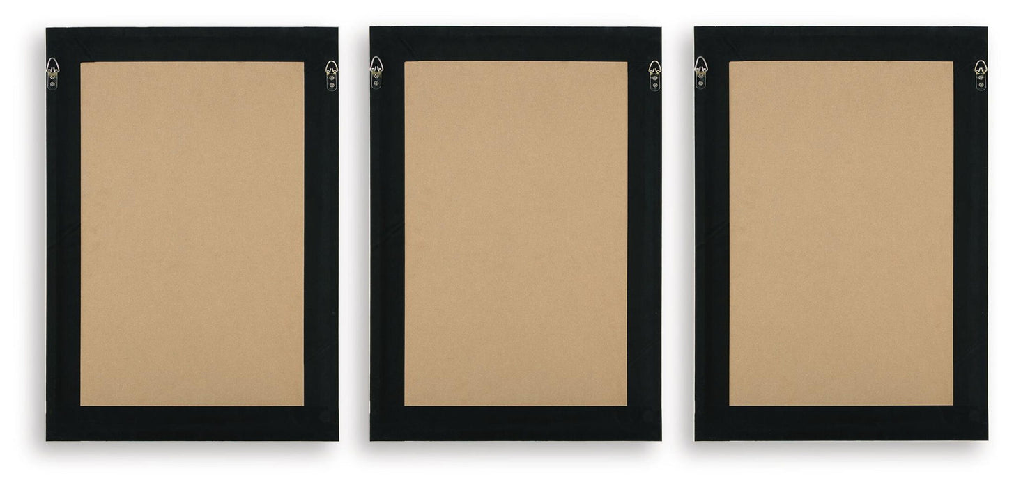 Huddwick - Wall Art Set (Set of 3) - Linen / Black – Canvas Art Sets by Signature Design by Ashley® at Furniture Wholesale Plus , Nashville furniture store