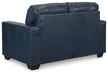 Santorine - Loveseat - Leather Match - Ocean – Stationary Loveseats by Signature Design by Ashley® at Furniture Wholesale Plus , Nashville furniture store