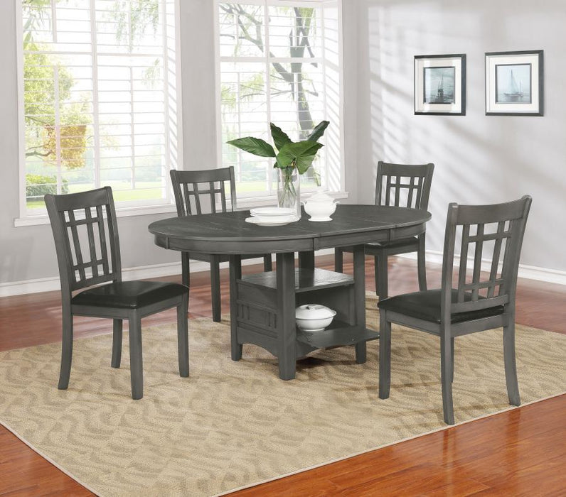 Lavon - 5-Piece Oval Extension Leaf Dining Set - Premium 5 Piece Dining Room Sets from CoasterEveryday - Just $819! Shop now at Furniture Wholesale Plus  We are the best furniture store in Nashville, Hendersonville, Goodlettsville, Madison, Antioch, Mount Juliet, Lebanon, Gallatin, Springfield, Murfreesboro, Franklin, Brentwood