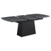 Potero - Faux Marble Extension Leaf Dining Table - Black - Premium Dining Tables with Extensions from Coaster Fine Furniture - Just $1149! Shop now at Furniture Wholesale Plus  We are the best furniture store in Nashville, Hendersonville, Goodlettsville, Madison, Antioch, Mount Juliet, Lebanon, Gallatin, Springfield, Murfreesboro, Franklin, Brentwood