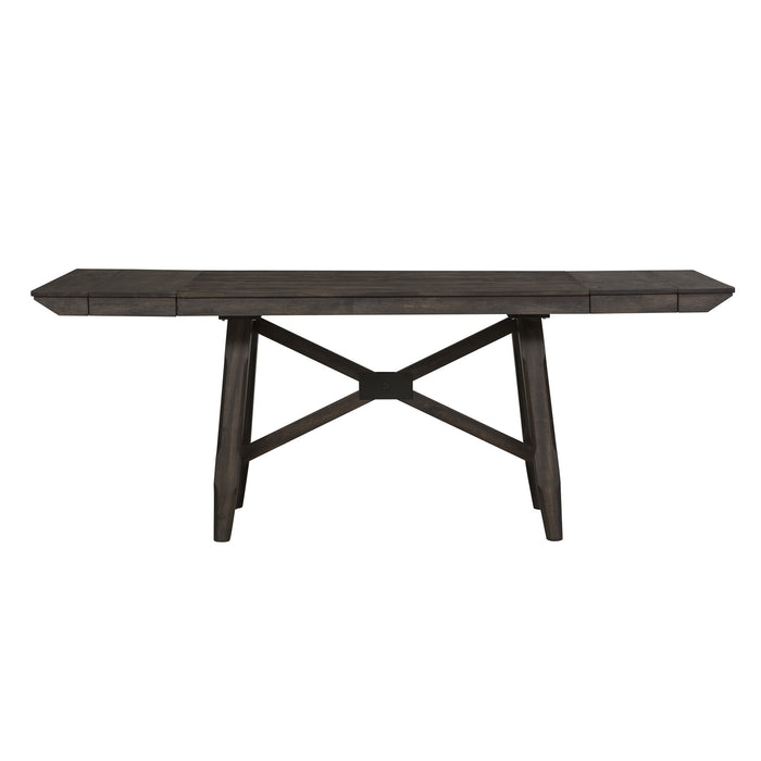 Double Bridge - Trestle Table - Dark Chestnut – Dining Tables by Liberty Furniture at Furniture Wholesale Plus , Nashville furniture store