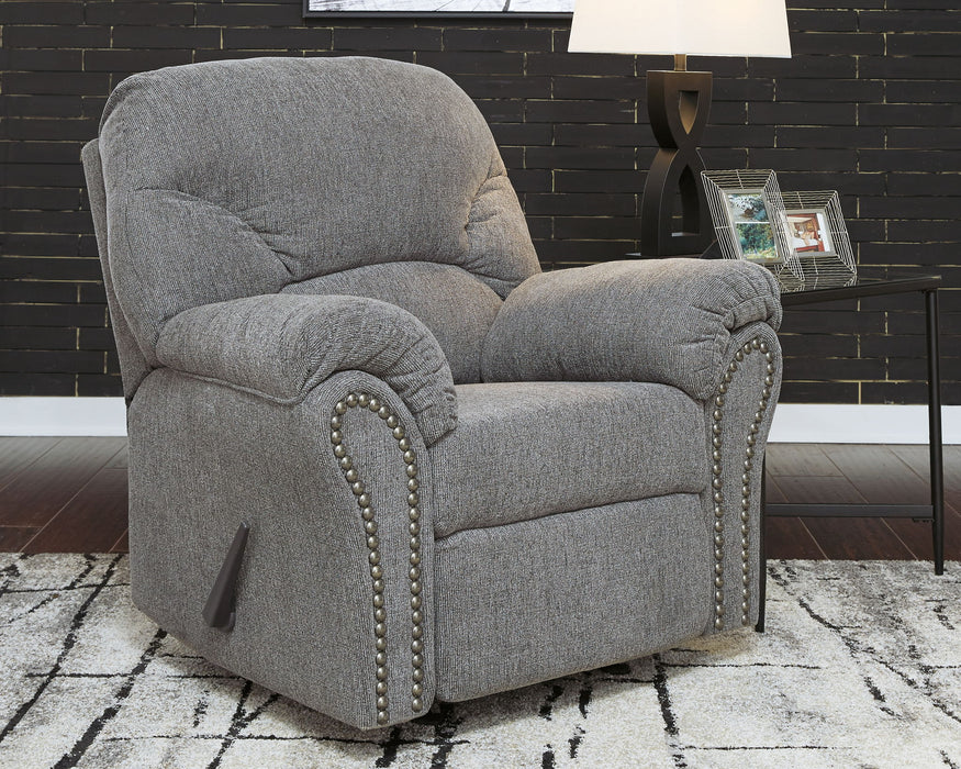 Allmaxx - Rocker Recliner - Pewter – Rocker Chairs by Benchcraft® at Furniture Wholesale Plus , Nashville furniture store
