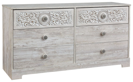 Paxberry - Six Drawer Dresser - Weatherworn - Whitewash – Dressers by Signature Design by Ashley® at Furniture Wholesale Plus , Nashville furniture store