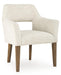Marxmore - Dining Upholstered Arm Chair (Set of 2) - Beige / Brown – Chair Sets by Benchcraft® at Furniture Wholesale Plus , Nashville furniture store