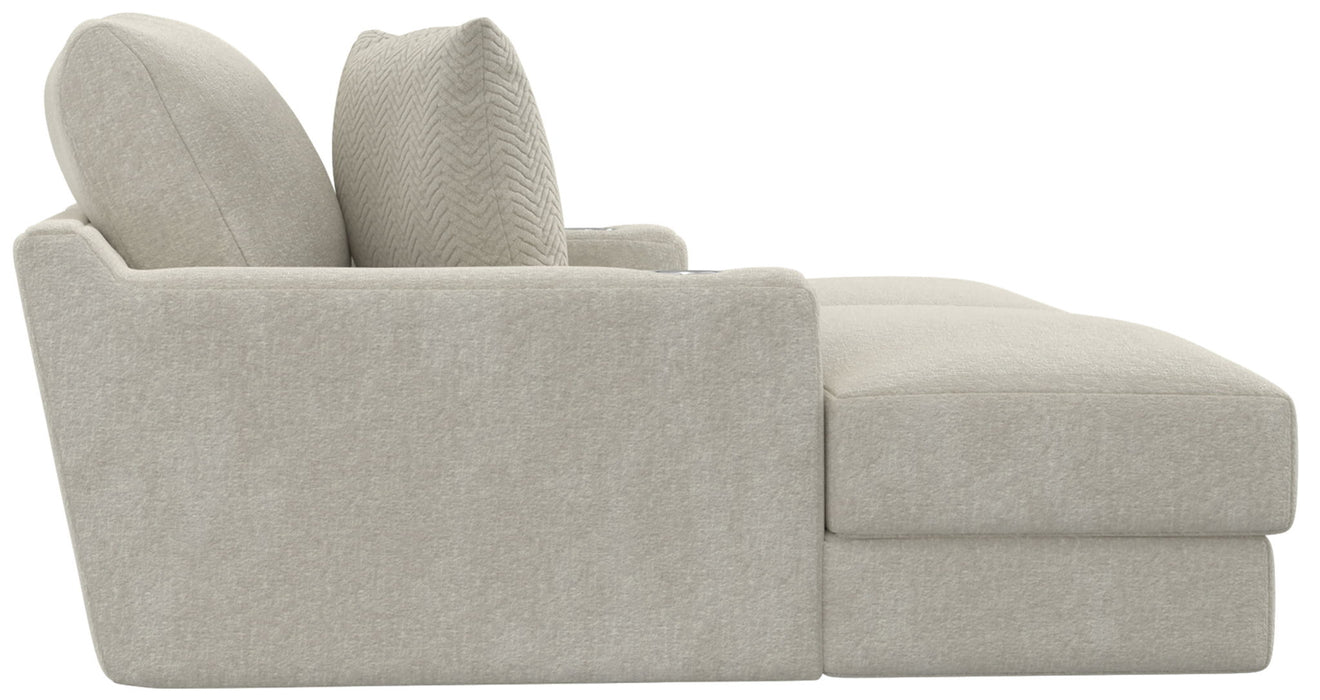 Cozy - 2 Piece Double Wide Chaise With USB Charging Ports – Stationary Sectionals by Jackson at Furniture Wholesale Plus , Nashville furniture store