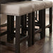Heatherbrook - Upholstered Console Stool - Charcoal & Ash – Counter Height (24"-27") by Liberty Furniture at Furniture Wholesale Plus , Nashville furniture store