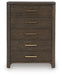 Radkin - Five Drawer Chest - Burnished Brown – Accent Chests by Signature Design by Ashley® at Furniture Wholesale Plus , Nashville furniture store