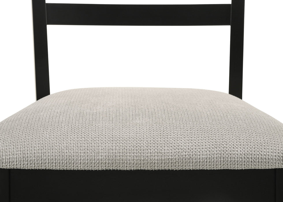 Folio - Side Chair (Set of 2) - Black / Gray – Chair Sets by Crown Mark at Furniture Wholesale Plus , Nashville furniture store