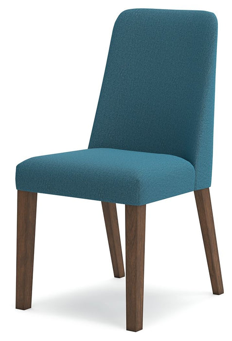 Lyncott - Dining Uph Side Chair (Set of 2) - Blue / Brown – Chair Sets by Signature Design by Ashley® at Furniture Wholesale Plus , Nashville furniture store