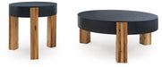Breenmore - Occasional Table Set (Set of 2) - Black / Natural – Table Sets by Signature Design by Ashley® at Furniture Wholesale Plus , Nashville furniture store