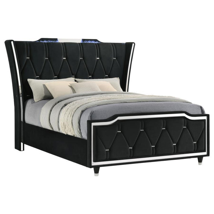 Lorient - LED Upholstered Bed – Upholstered Beds by Coaster Fine Furniture at Furniture Wholesale Plus , Nashville furniture store