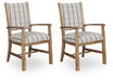 Ridgester - Dining Upholstered Arm Chair (Set of 2) - Light Brown – Chair Sets by Benchcraft® at Furniture Wholesale Plus , Nashville furniture store
