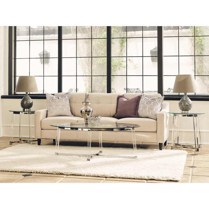 Lucinda - 24.5" End Table - Chrome – End Tables by Elements International at Furniture Wholesale Plus , Nashville furniture store
