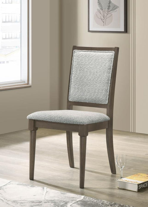 Onslow - Upholstered Dining Side Chair (Set of 2) - Dark Brown – Chair Sets by Coaster Fine Furniture at Furniture Wholesale Plus , Nashville furniture store
