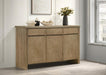 Adina - 2-Door Sideboard Server - Distressed Light Brown - Premium Servers from Coaster Fine Furniture - Just $1059! Shop now at Furniture Wholesale Plus  We are the best furniture store in Nashville, Hendersonville, Goodlettsville, Madison, Antioch, Mount Juliet, Lebanon, Gallatin, Springfield, Murfreesboro, Franklin, Brentwood