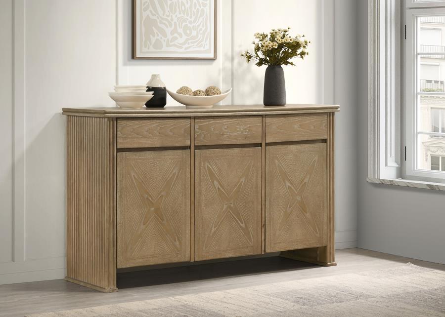 Adina - 2-Door Sideboard Server - Distressed Light Brown - Premium Servers from Coaster Fine Furniture - Just $1059! Shop now at Furniture Wholesale Plus  We are the best furniture store in Nashville, Hendersonville, Goodlettsville, Madison, Antioch, Mount Juliet, Lebanon, Gallatin, Springfield, Murfreesboro, Franklin, Brentwood