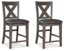 Caitbrook - Upholstered Barstool (Set of 2) - Gray – Stool Sets by Signature Design by Ashley® at Furniture Wholesale Plus , Nashville furniture store