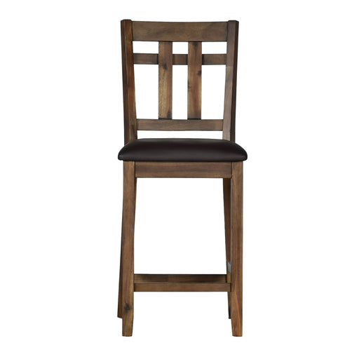 Saranac - Counter Chair (Set of 2) - Dark Brown – Chair Sets by Steve Silver Furniture at Furniture Wholesale Plus , Nashville furniture store