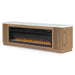 Camdill - 80" TV Stand With Electric Fireplace - Light Brown – Fireplace TV Stands by Signature Design by Ashley® at Furniture Wholesale Plus , Nashville furniture store