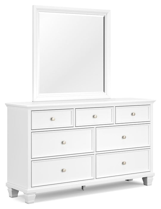 Fortman - Dresser And Mirror - White – Dresser & Mirror by Signature Design by Ashley® at Furniture Wholesale Plus , Nashville furniture store