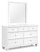 Fortman - Dresser And Mirror - White – Dresser & Mirror by Signature Design by Ashley® at Furniture Wholesale Plus , Nashville furniture store