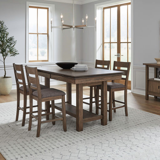 Brook Bay - Gathering Trestle Table Set – 5 Piece Dining Room Sets by Liberty Furniture at Furniture Wholesale Plus , Nashville furniture store
