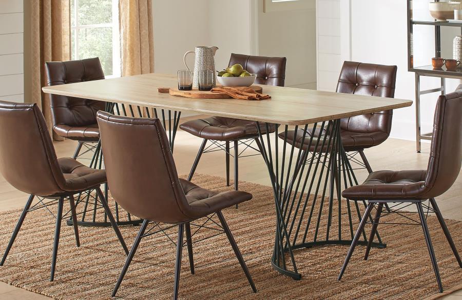 Altus - Composite Wood Dining Table - Natural Oak - Premium Dining Tables from CoasterEveryday - Just $519! Shop now at Furniture Wholesale Plus  We are the best furniture store in Nashville, Hendersonville, Goodlettsville, Madison, Antioch, Mount Juliet, Lebanon, Gallatin, Springfield, Murfreesboro, Franklin, Brentwood